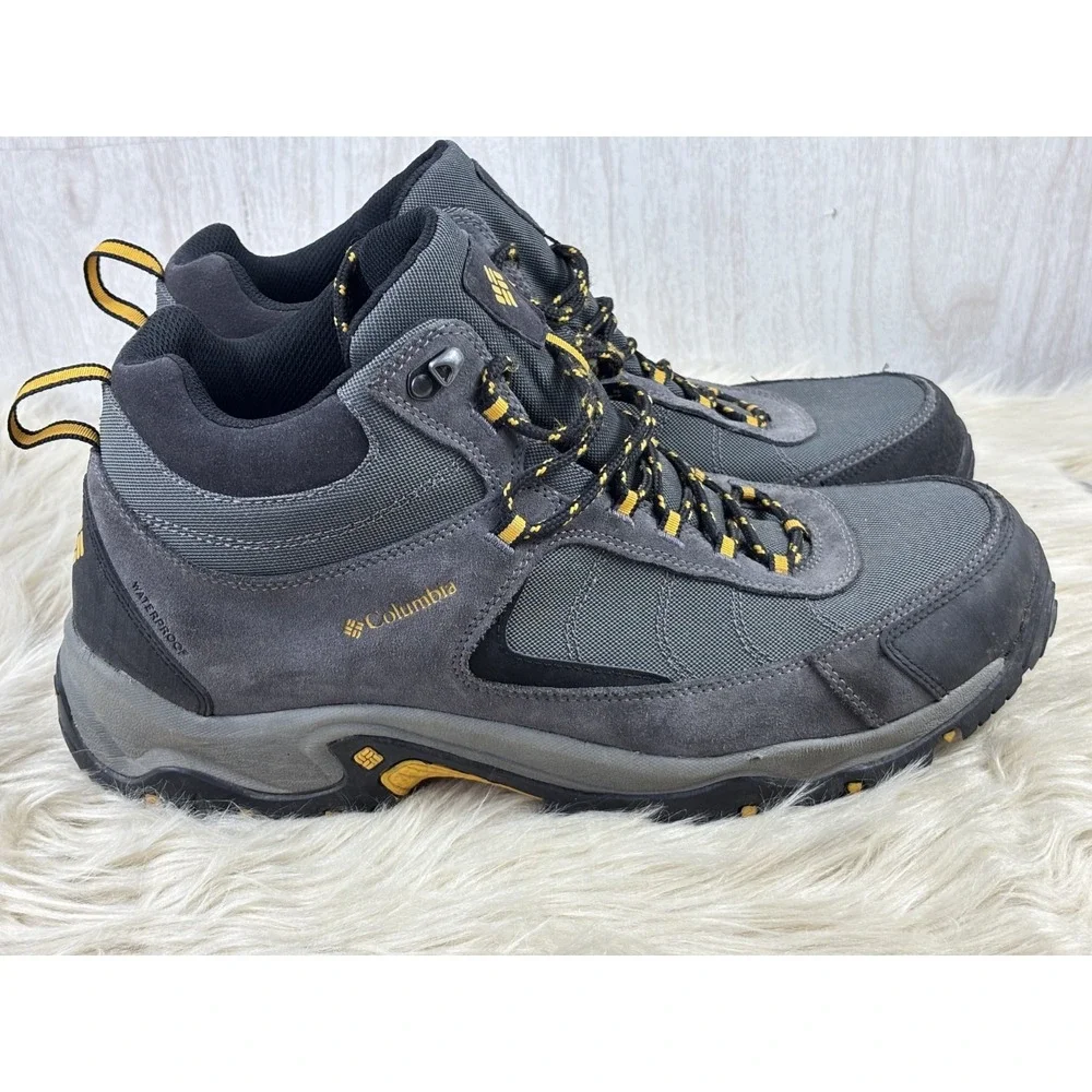Columbia Granite Ridge Mid Waterproof Hiking Boots Gray Mens 15 Omni Tech